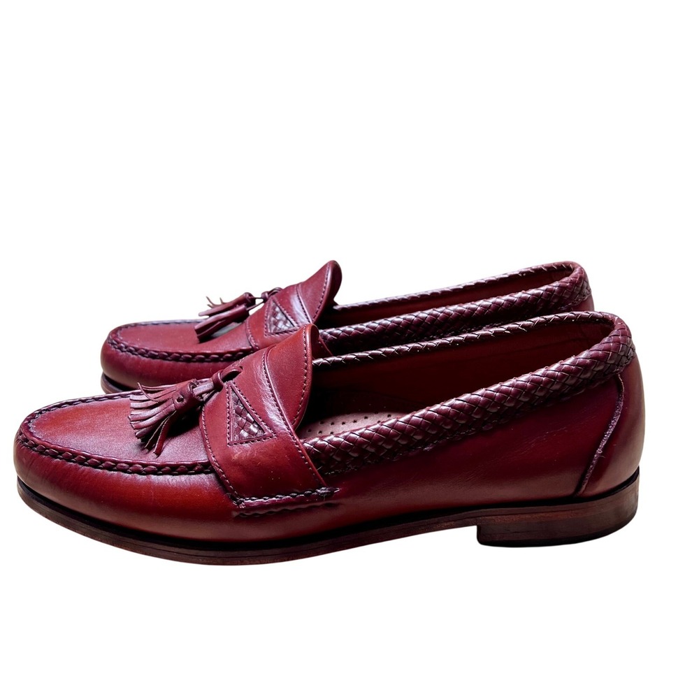 Allen Edmonds Maxfield Brown Leather Tassel‎ Loafers Mens 10.5 2A Narrow